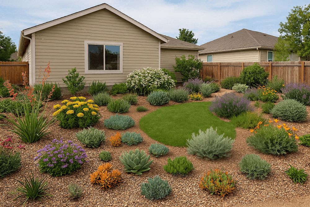 yard-soil-combining-succulents-natives-low-water-landscape-drought-tolerant